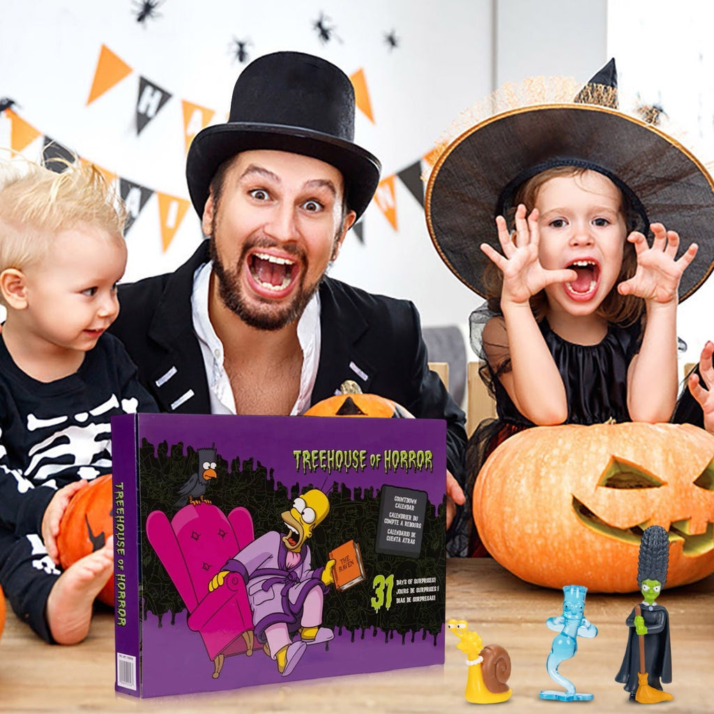 The Simpsons Halloween Countdown Calendar | 30 Days of Spooky Collectible Figures & Treehouse of Horror Display