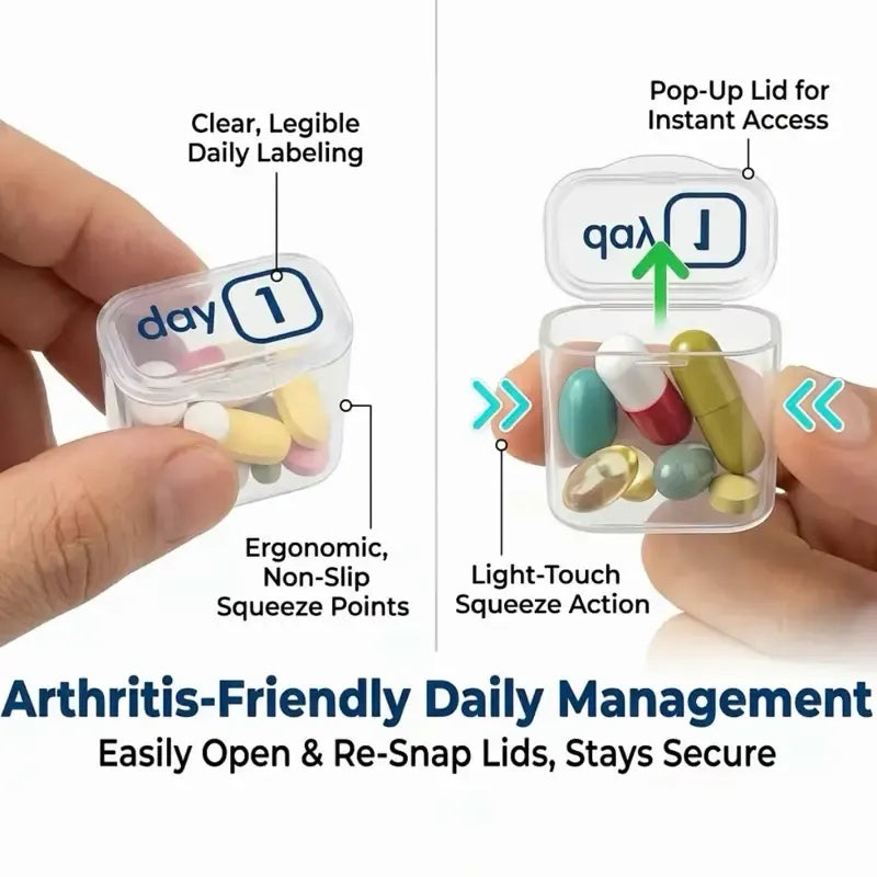 31-Day Detachable Monthly Pill Organizer