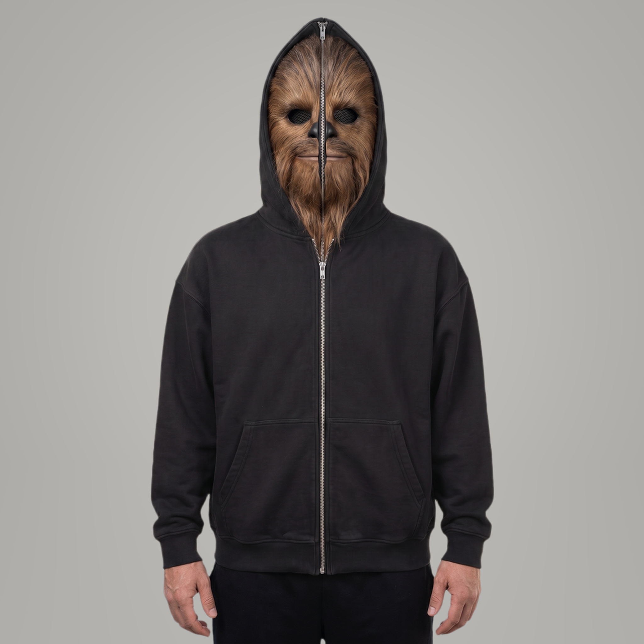 Full-Face Character Zip-Up Hoodie — Zip Up & Become The Character