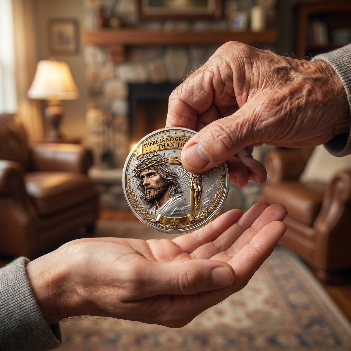 Last Day 50% OFF - “No Greater Love” Resurrection Commemorative Coin