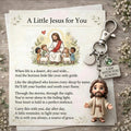 "A Little Jesus for You" - Comforting Pocket Reminder Keychain & Poem Card Gift Set