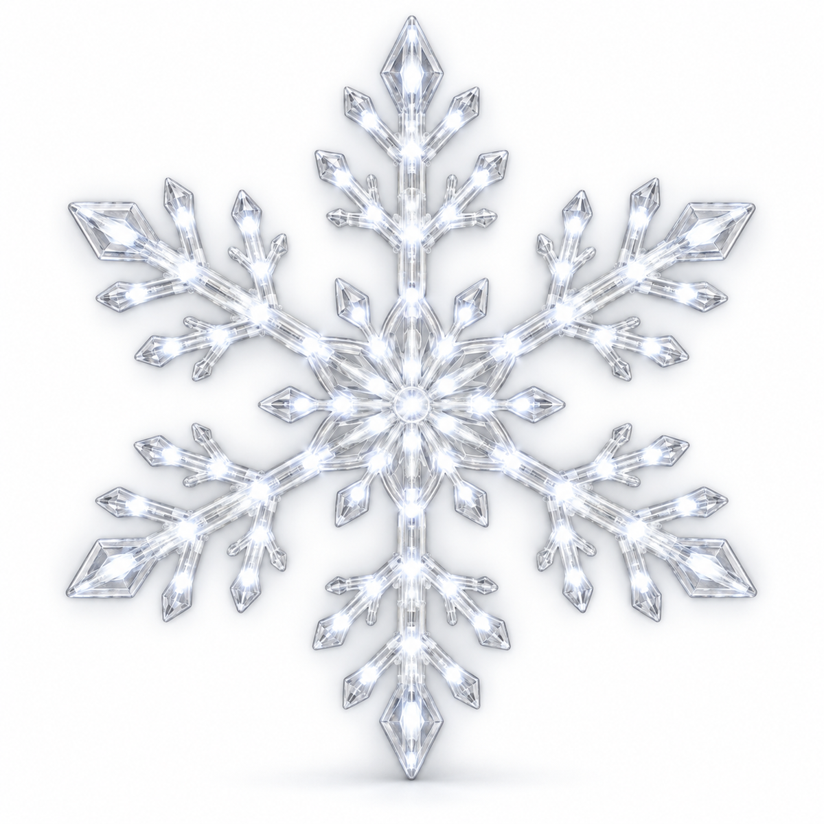 LightFlake LED Snowflake Wall Lights – Festive Hanging Décor Set for Indoor/Outdoor Holiday Display