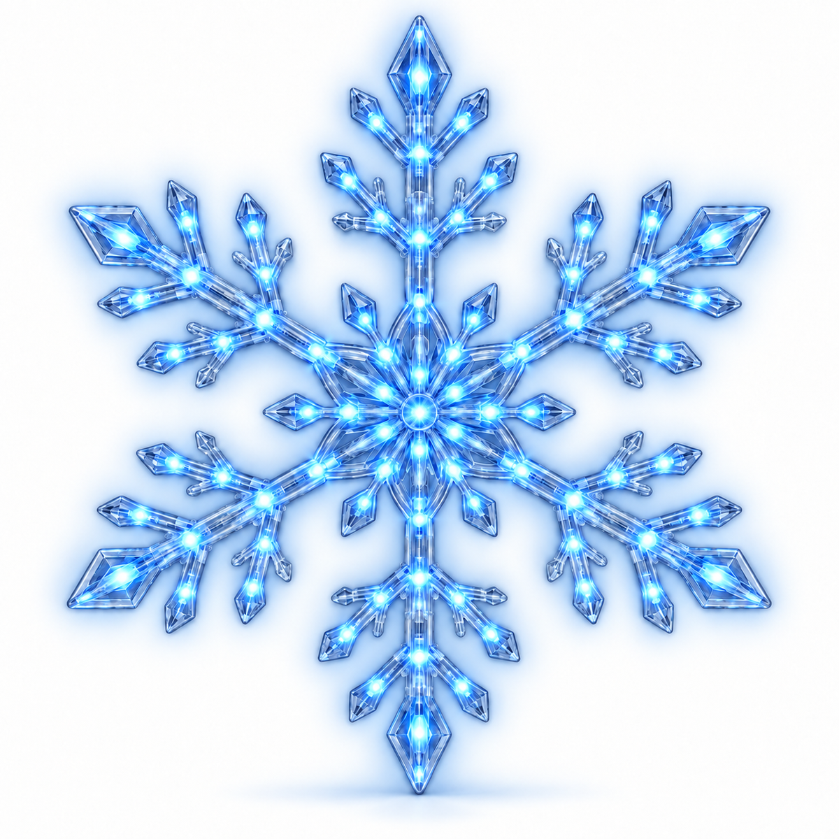 LightFlake LED Snowflake Wall Lights – Festive Hanging Décor Set for Indoor/Outdoor Holiday Display