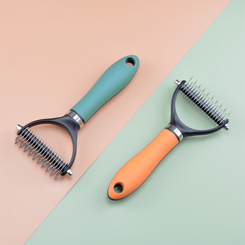 Double-Sided Deshedding Pet Grooming Brush