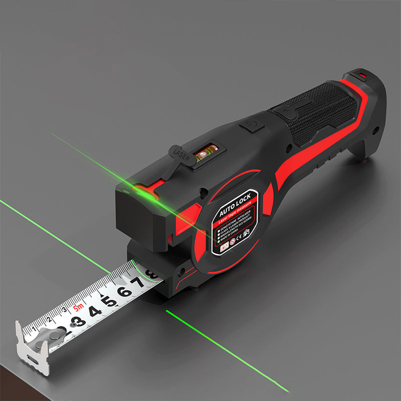 2-in-1 Tape Measure with Green Laser Guide