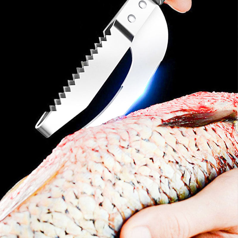 3-in-1 Stainless Steel Fish Maw & Fish Scale Knife – Multifunction Fish Scale Remover & Cleaning Tool