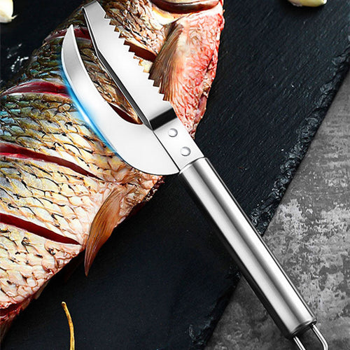 3-in-1 Stainless Steel Fish Maw & Fish Scale Knife – Multifunction Fish Scale Remover & Cleaning Tool