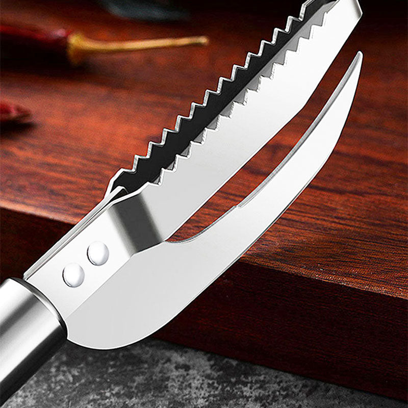 3-in-1 Stainless Steel Fish Maw & Fish Scale Knife – Multifunction Fish Scale Remover & Cleaning Tool
