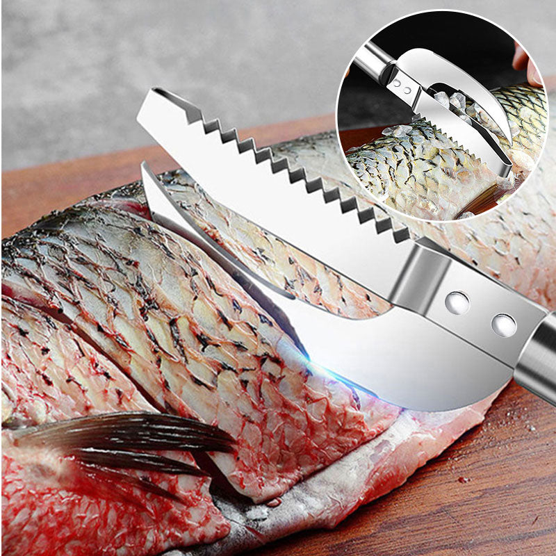 3-in-1 Stainless Steel Fish Maw & Fish Scale Knife – Multifunction Fish Scale Remover & Cleaning Tool