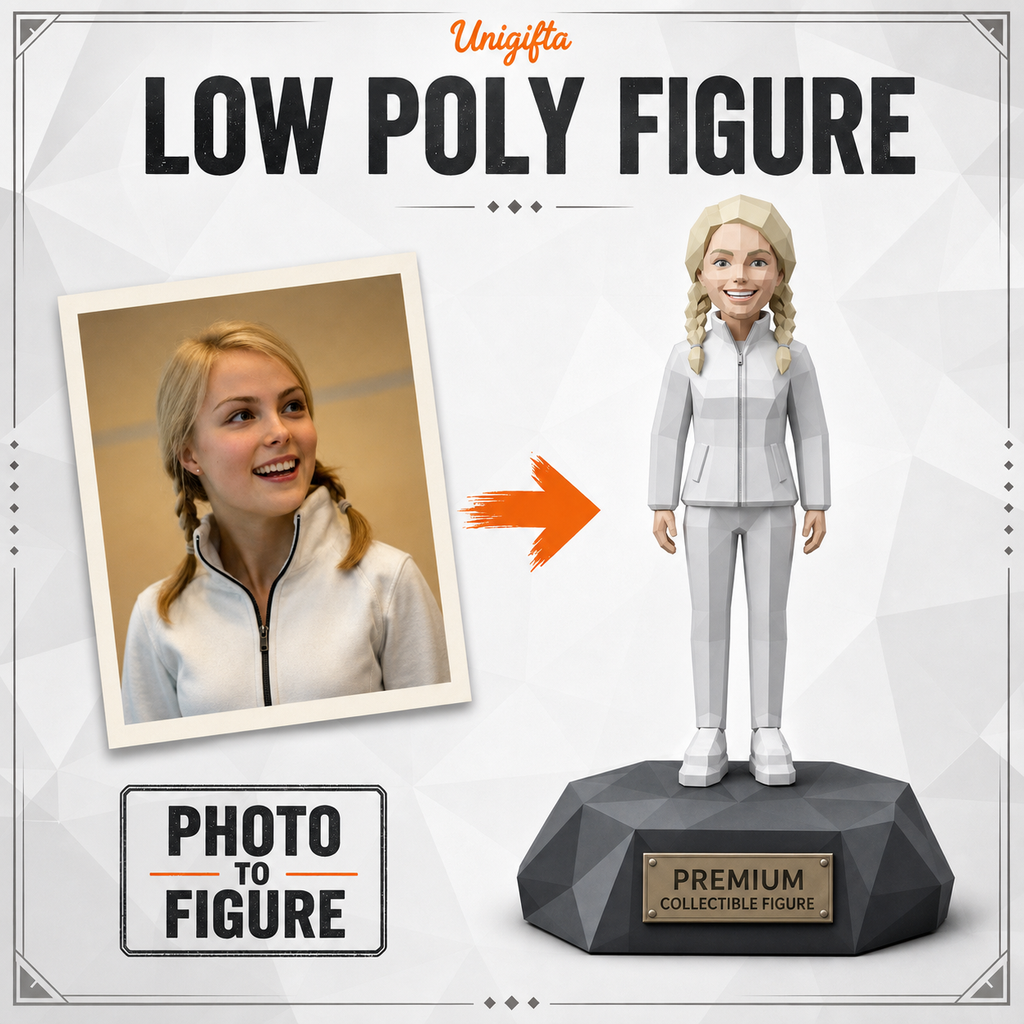 Custom LOW POLY Figurine – Personalized 3D Avatar
